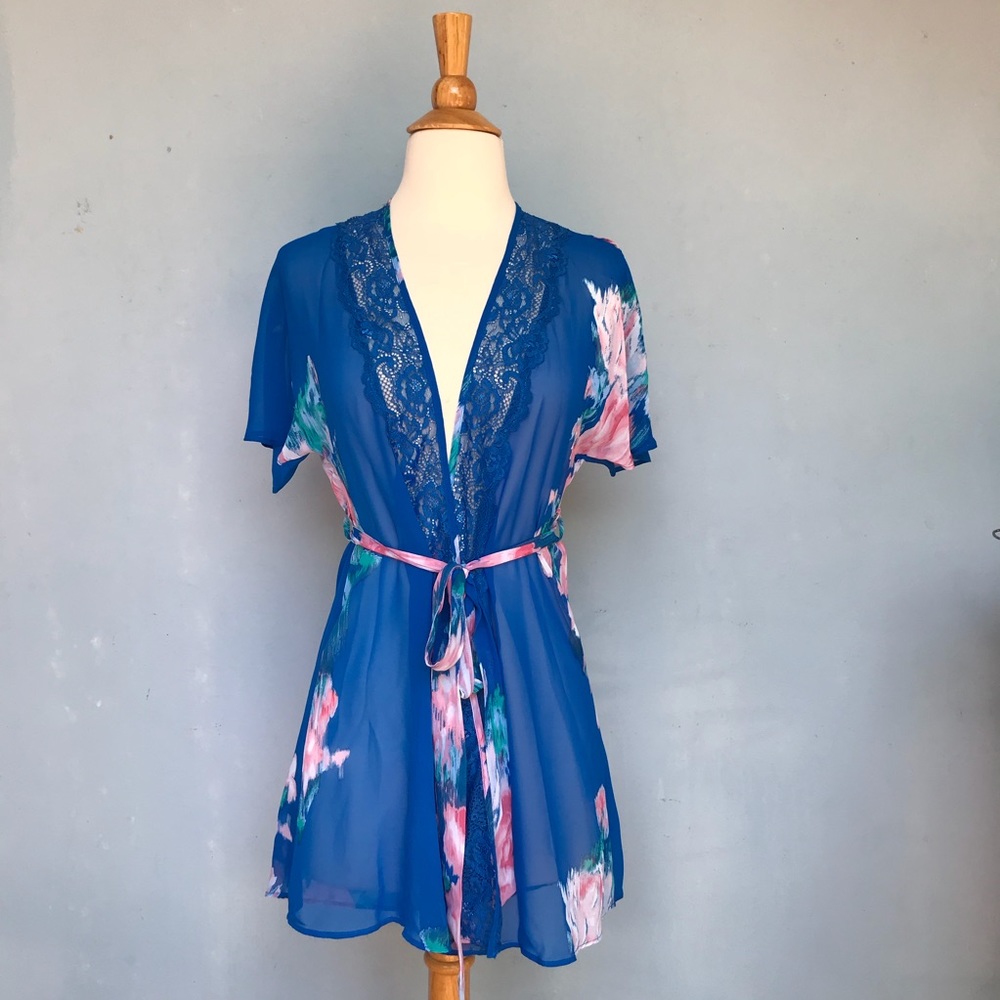 In Bloom by Jonquil Blue Floral Robe